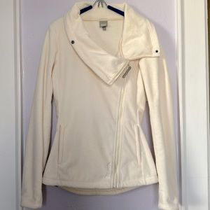 Women’s Bench. Microfleece Thumbhole Jacket in sz S - color Winter White